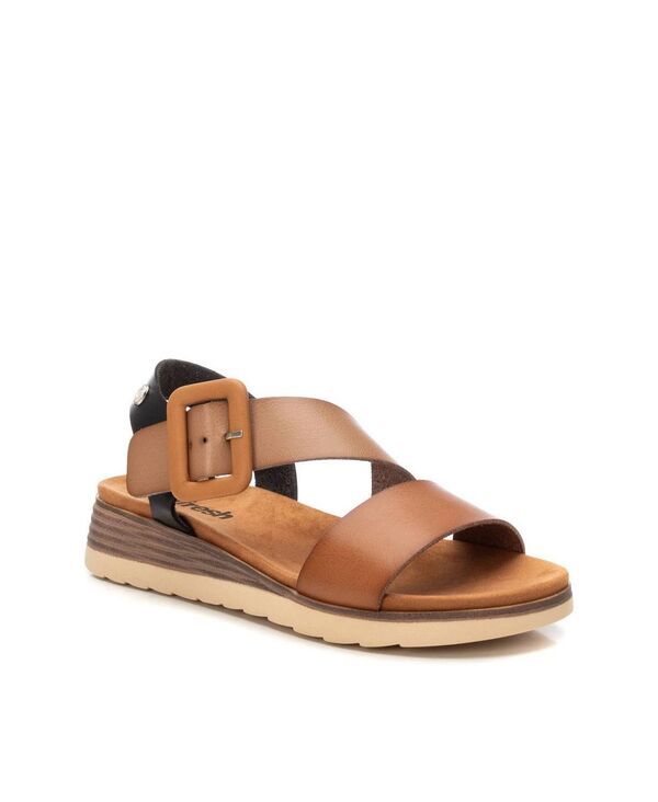 キシタイ レディース シューズ サンダル ミニ XTI Womens Casual Fashion Mini Wedge Sandals Refresh Collection Camel キャメル