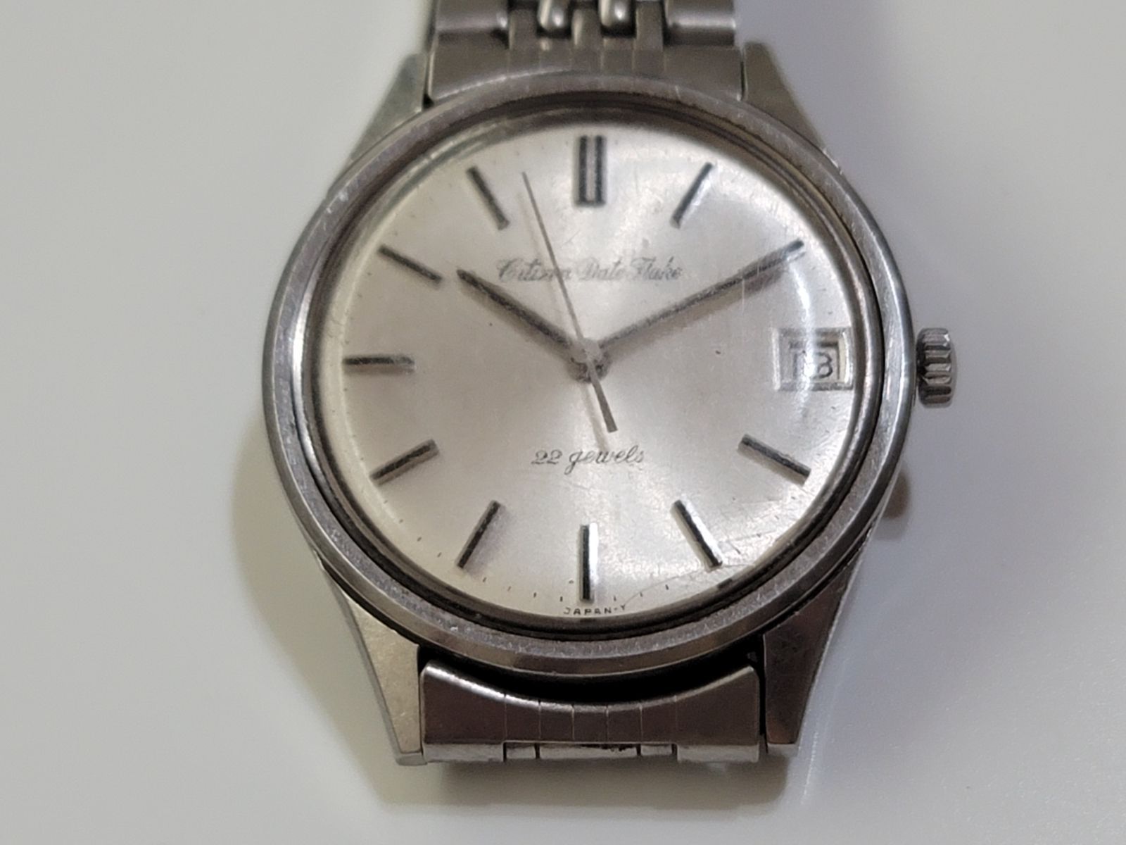 ☆【稼働品】シチズン デイトフレーク 22石 DAFS 2901-TA メンズ 