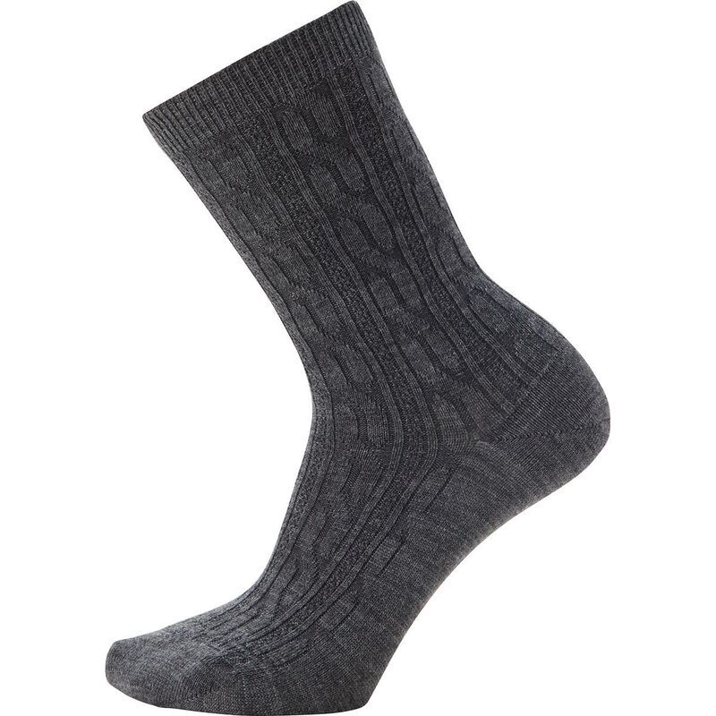 スマートウール レディース アンダーウェア 靴下 Smartwool Everyday Cable Crew Sock Womens Medium Gray グレー