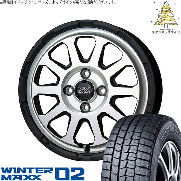 ミラ ラパン ワゴンR ムーヴ 155/55R14 スタッドレスタイヤ ホイール 4
