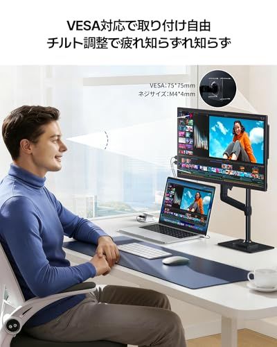 モバイルモニター 18.5インチ 120Hz ポータブルモニター Newsoul