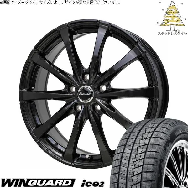 60プリウス-Prius 195/60R17 スタッドレス-studlessタイヤ 車輪 4本