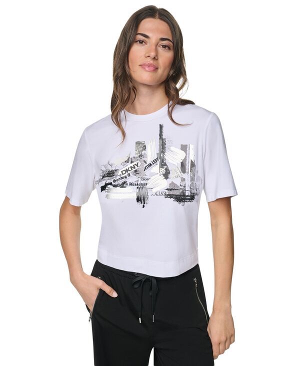 ダナ キャラン ニューヨーク レディース トップス Tシャツ 半袖
