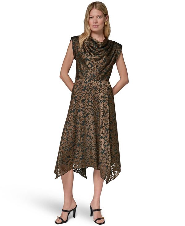 ダナ キャラン ニューヨーク レディース トップス ワンピース フラワー柄 フラワー Donna Karanew York Womens Floral Vine Burnout Cowl Neck D 41,470円