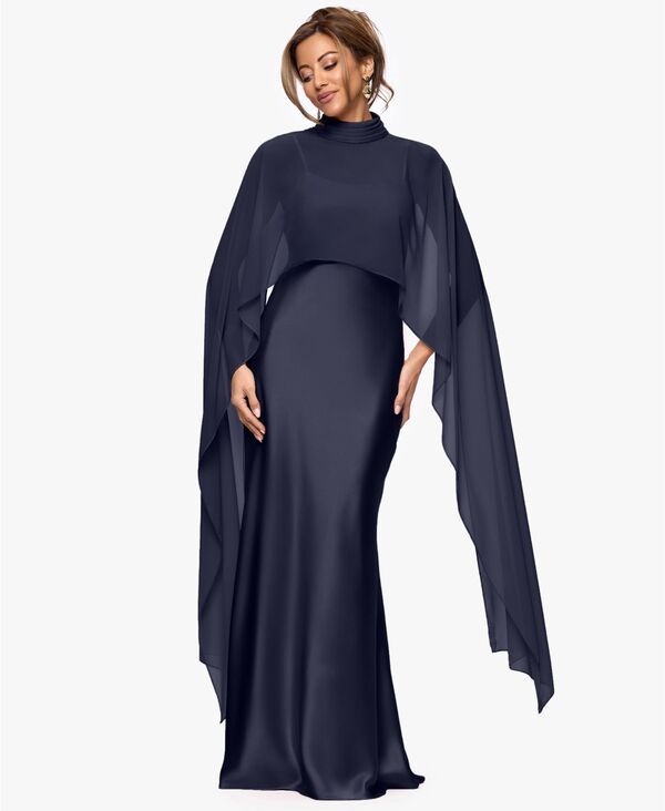 エスケープ レディース トップス ワンピース オーバーレイ XSCAPE Womens Overlay Dress Navy ネイビー 55,080円