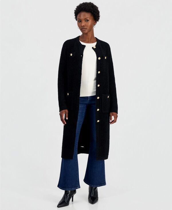アイエヌシー インターナショナル コンセプト レディース アウター ニット・セーター カーディガン INC International Concepts Womens Long Boucl Duste