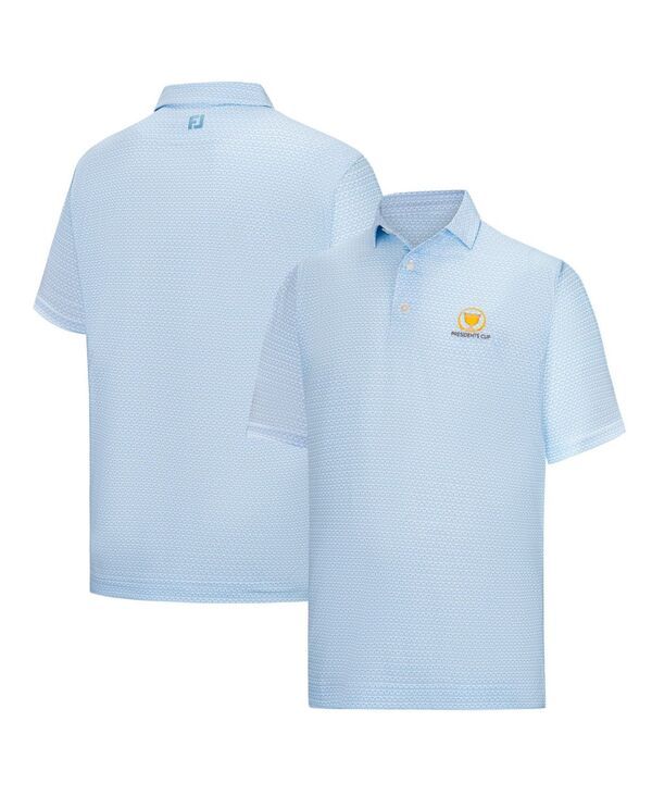 フットジョイ メンズ トップス ポロシャツ プリント FootJoy Mens Light Blue 2026 Presidents CuproDry Clubhouse Print Lisle Po 23,288円