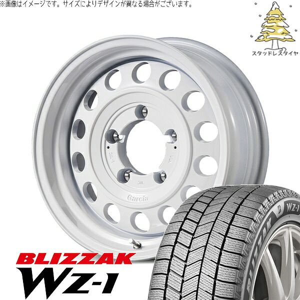 JA12 215/70R16 スタッドレスタイヤ ホイール 4本セット | ブリヂストン ブリザック WZ-1 × エムアイディー MIDホイール ガルシア シスコ タイプ2 オールドイングリッシュホワイト 16インチ 5.5J +20 5穴139.7