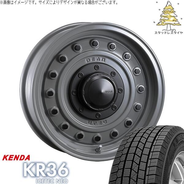 ハイエース専用 215/70R16 スタッドレスタイヤ ホイール 4本セット | ケンダ アイステックネオ KR36 × クリムソン ディーン コロラド スティールグレー 16インチ 6.5J +38 6穴139.7 105,914円