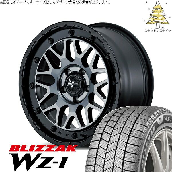 ヴェルファイア 215/70R16 スタッドレスタイヤ ホイール 4本セット | ブリヂストン ブリザック WZ-1 × エムアイディー ナイトロパワー M29 スティンガー セミグロスブラッククリア 16インチ 7J +40 5穴114.3 125,433円