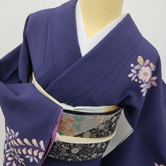 やまと謹製　辻ヶ花　翠山 六花-RIKKA- 美品未着用 正絹 やまと誂製 翠山工房 桐屋の辻が花 非