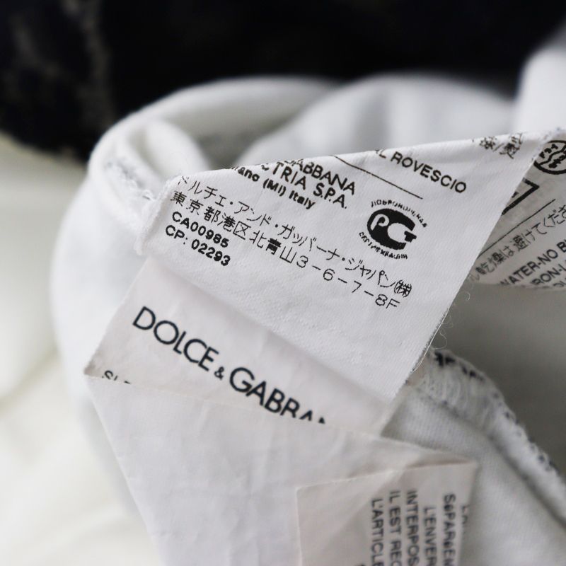 DOLCE & GABBANA ドルチェアンドガッバーナ フラワーレース切替半袖T