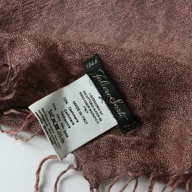 美品 ファリエロサルティ Faliero Sarti イタリア製 カシミヤ混大判