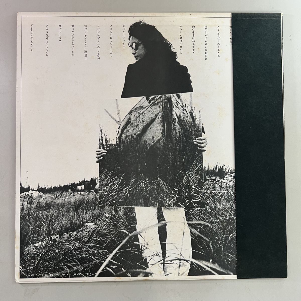 帯付き 国内盤 森田童子/グッドバイ/POLYDOR MR5071/レコード/record