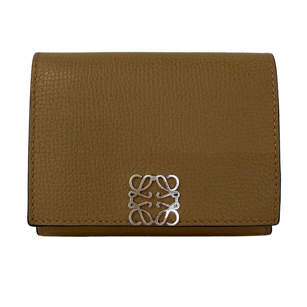 LOEWE(ロエベ) 3つ折り財布美品 アナグラム トライフォールド ウォレット C821TR2X02 ブラウン 41,210円