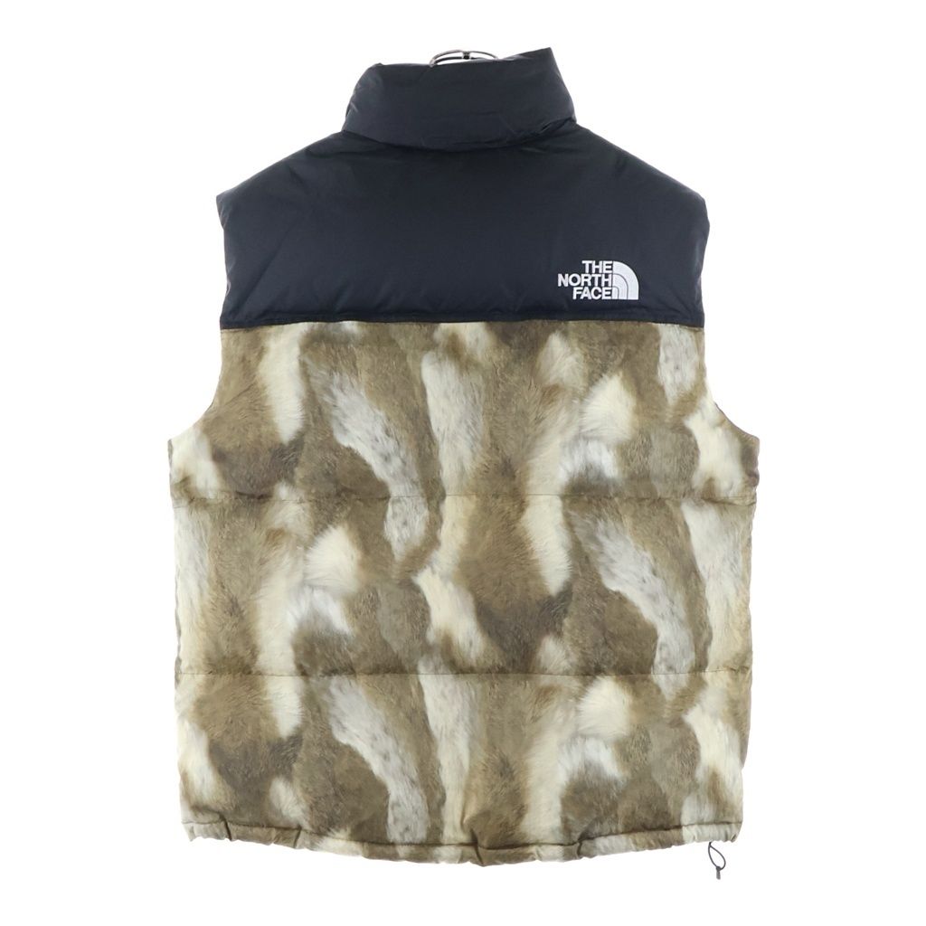 SUPREME (シュプリーム) 13AW ×THE NORTH FACE Fur Print Nuptse Vest