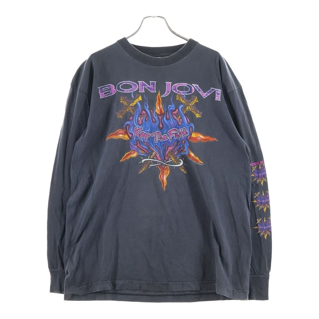 90s Bon Jovi ベースボールシャツ ボン・ジョヴィ ヴィンテージ VINTAGE (ヴィンテージ) 90S VINTAGE BON JOVI KEEP THE FAITH