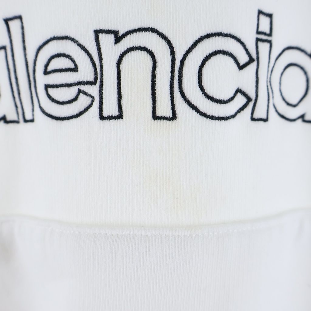 BALENCIAGA (バレンシアガ) ×adidas アディダス ロゴ刺繍 プルオーバー
