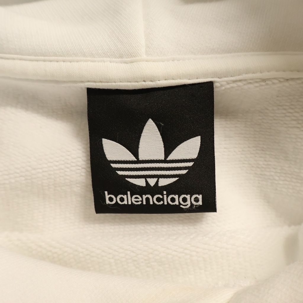 BALENCIAGA (バレンシアガ) ×adidas アディダス ロゴ刺繍 プルオーバー
