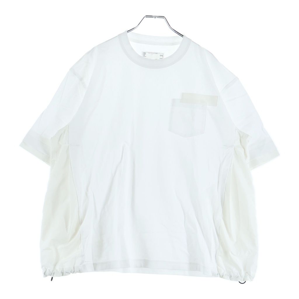 Sacai (サカイ) 24SS Cotton Jersey T-Shirt ドローコード付き