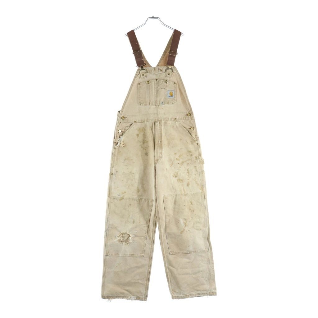 やなさん^_^USA製 00s カーハート ダブルニー オーバーオーR27 CARHARTT (カーハート) 00s ダブルニー ダック R01 BRN オーバーオール