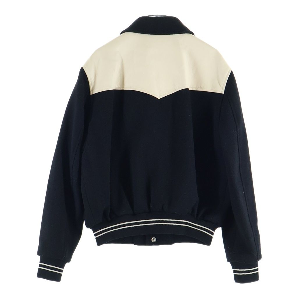 CELINE (セリーヌ) 19AW TEDDY JACKET レザー切り替え ウエスタン