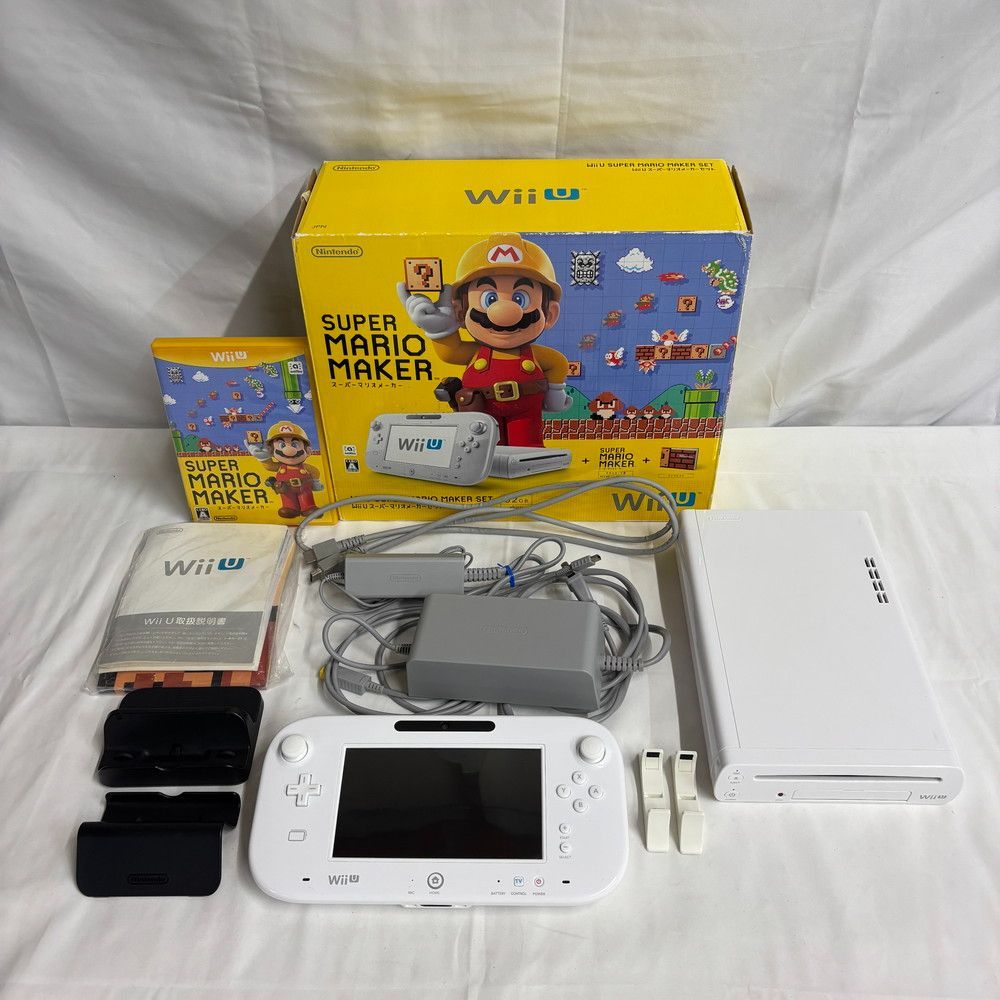 1720◇ゲーム機 Wii U スーパーマリオ メーカー セット WUP-101