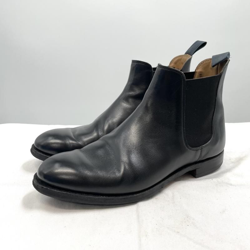 【中古】CROCKET&JONES CHELSEA5 サイドゴアブーツ サイズ7 ブラック クロケット＆ジョーンズ[17]