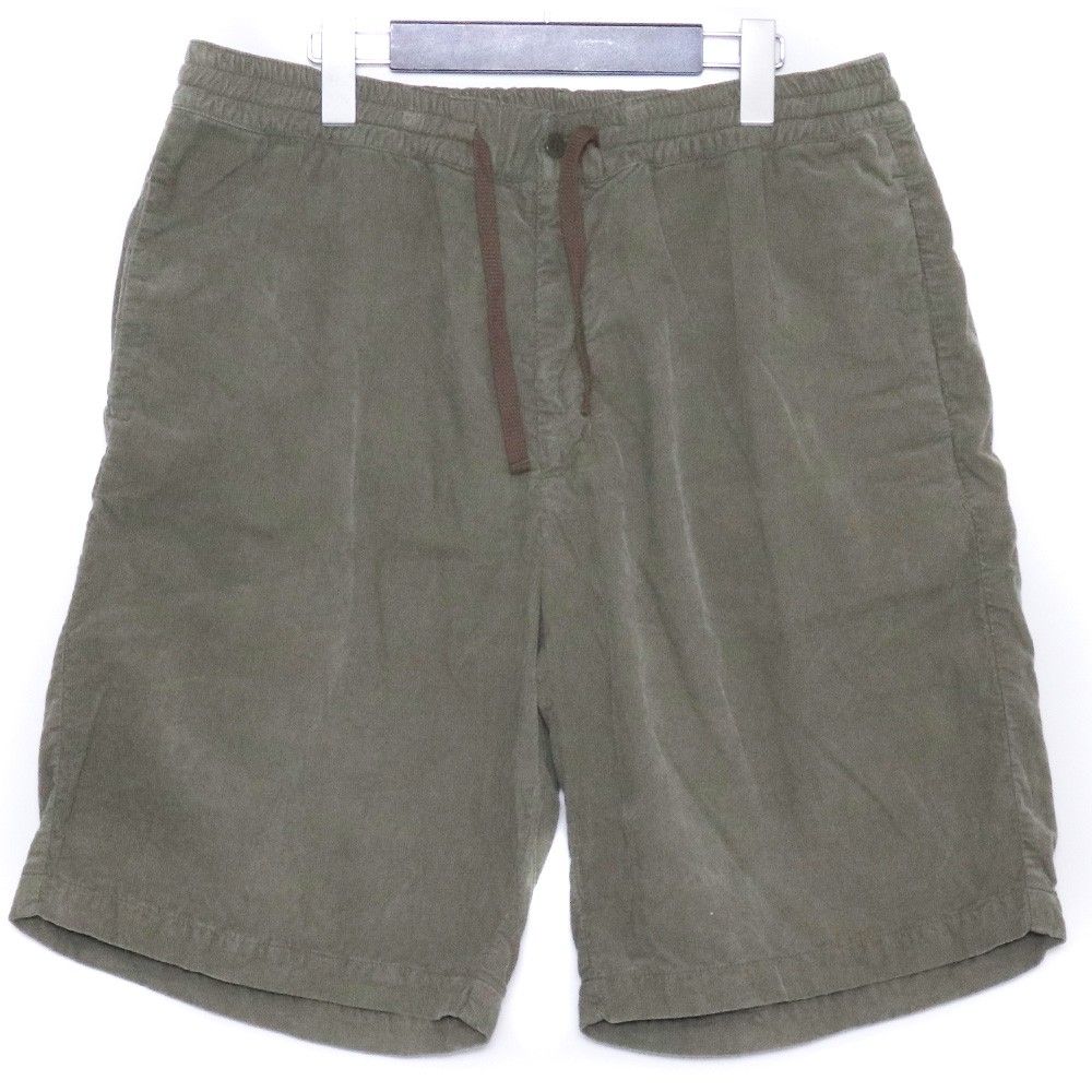 REMI RELIEF NAVY LABEL サンプル品 コーデュロイ イージーショーツ サイズ不明 カーキ RN30389302AK