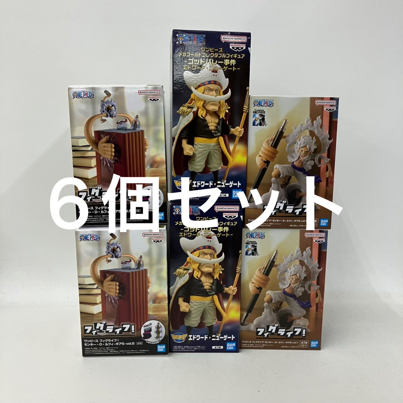 未開封 ワンピース ONE PIECE メガワーコレ白ひげ 他フィギュア 6個