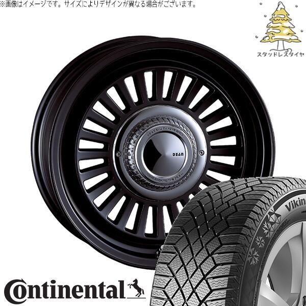 ジムニー JB64 JB23 JA22 JA12 215/70R16 スタッドレスタイヤ ホイール 4本セット | コンチネンタル バイキングコンタクト7 × クリムソン ディーン カリフォルニア マットブラック 16インチ 5.5J +20 5穴139.7
