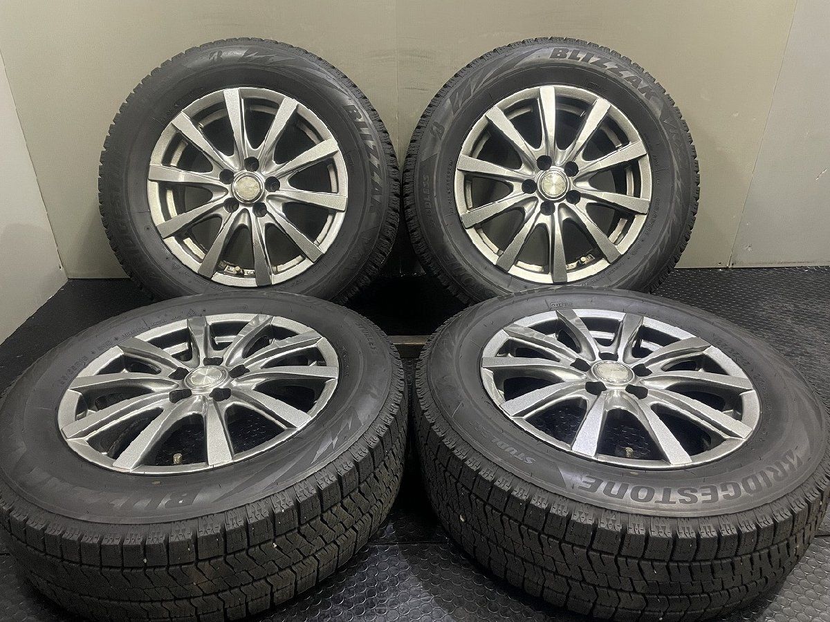 BS BLIZZAK VRX2 195/65R15】スタッドレス【GRASS 15インチ 6J5HPCD100