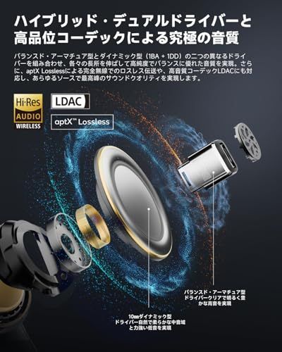 VGP 2026金賞・コスパ大賞】EarFun Air Pro 4+ ワイヤレスイヤホン