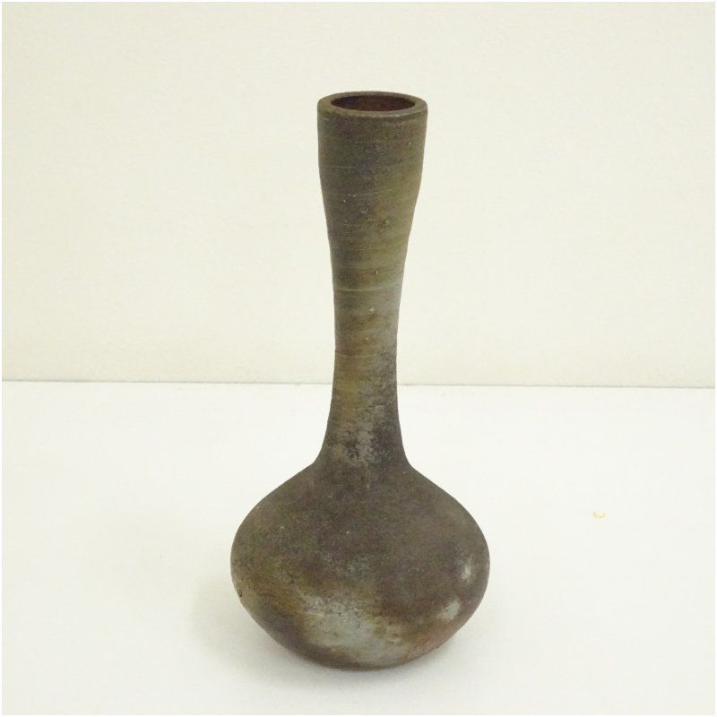 備前焼 木村微風造 花入（共箱） 花入れ 茶道 茶道具 花瓶 花器