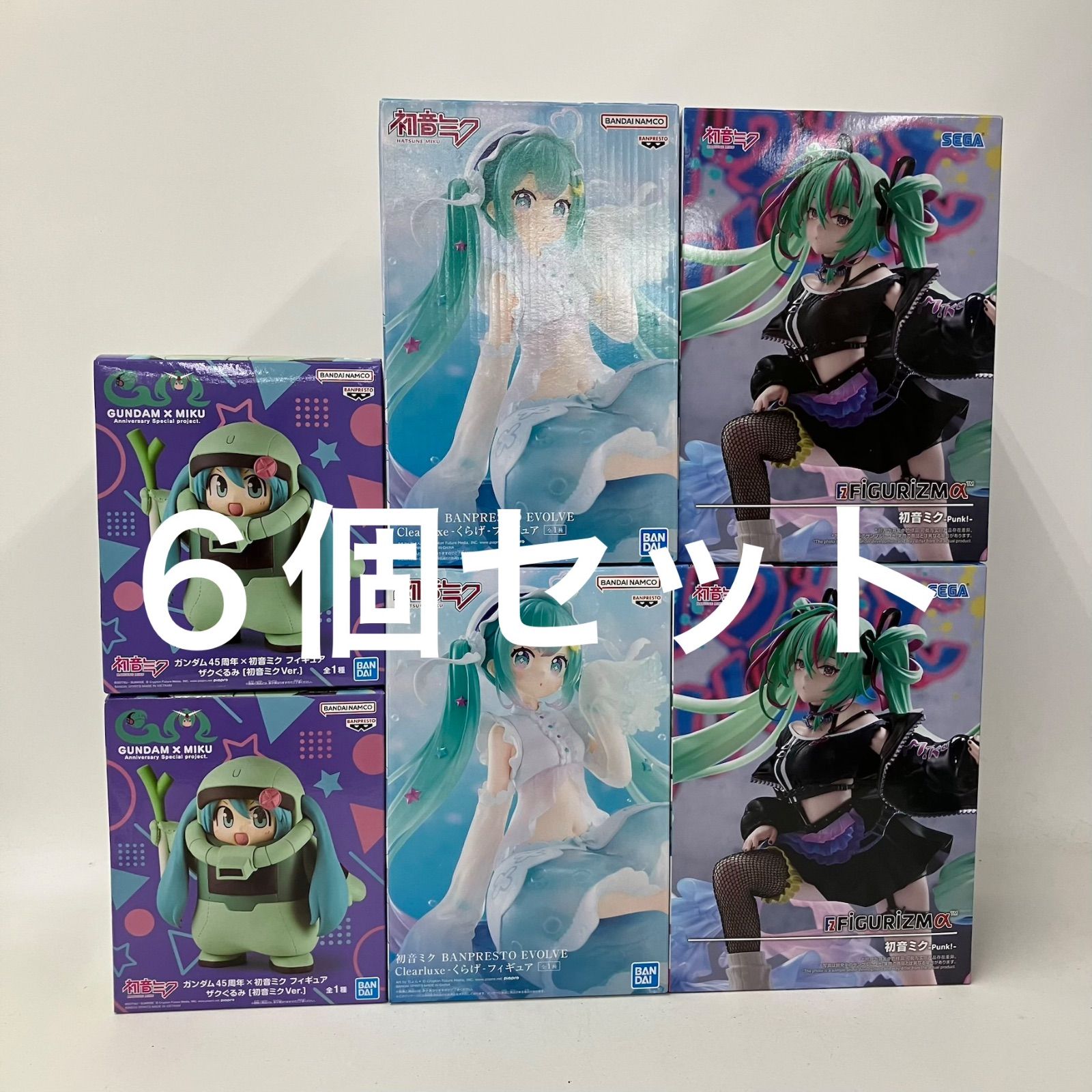 未開封 初音ミク FiGURiZMα 初音ミク punk 他フィギュア 6個セット