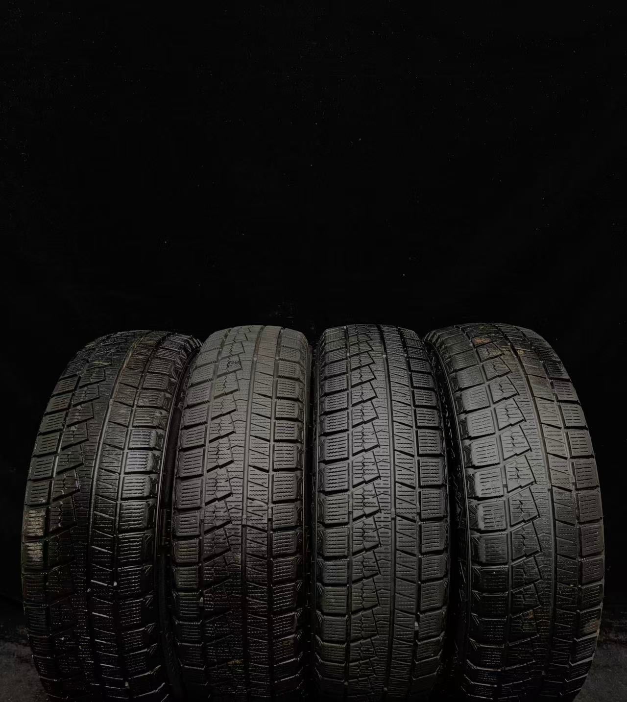 22年製 中古タイヤ4本セット NEXEN 155/65R14 75T 8分山 スタッドレス