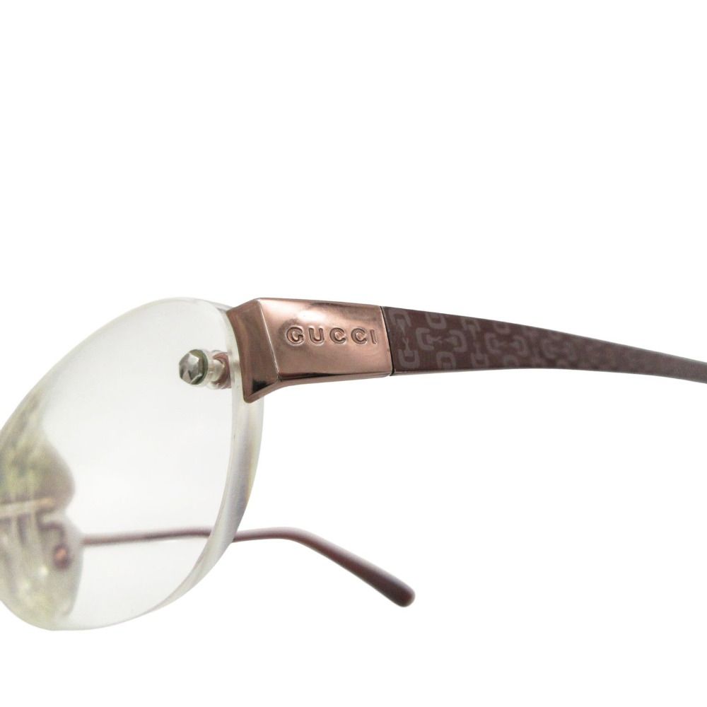 GUCCI グッチ メガネ チタンフレーム 度入り GG-9600J リムレス ロゴ