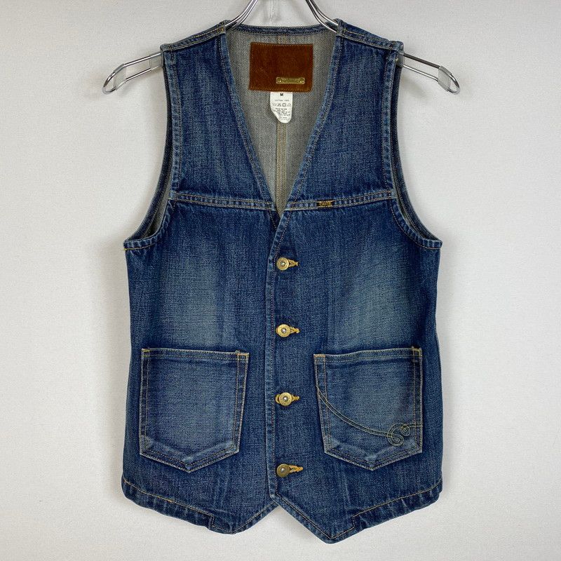 CALEE デニムベスト キャリー 中古品】 CALEE キャリー DENIM VEST MADE IN JAPAN デニムベスト