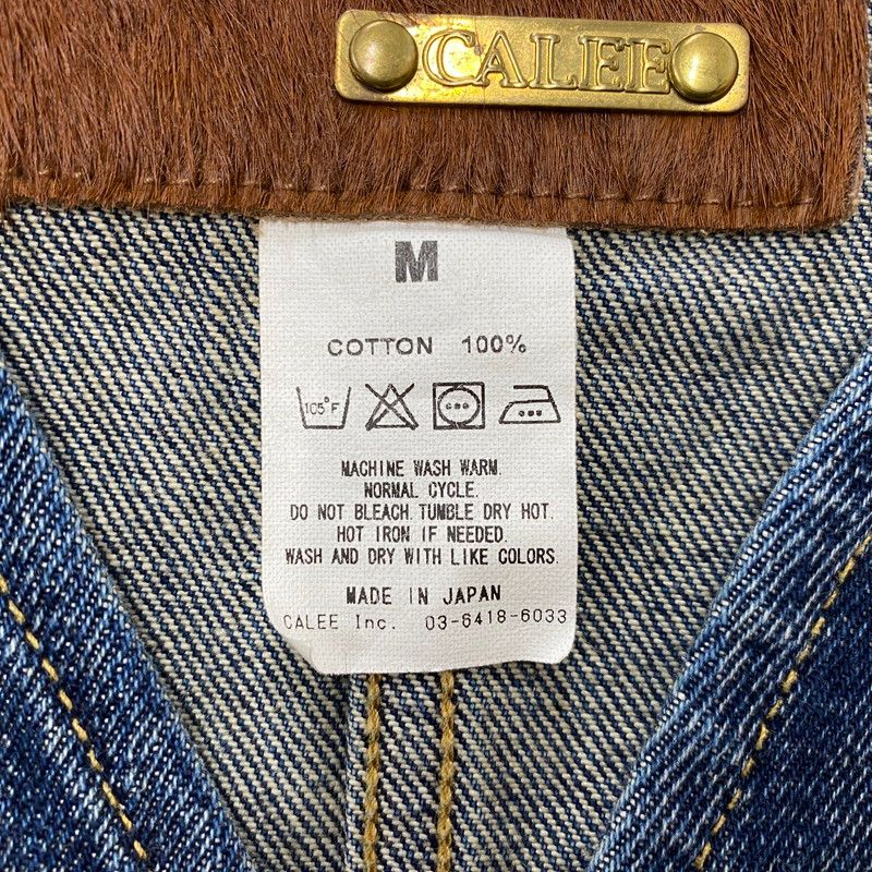 中古品】 CALEE キャリー DENIM VEST MADE IN JAPAN デニムベスト