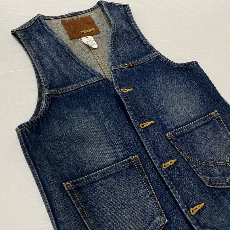 CALEE デニムベスト キャリー 中古品】 CALEE キャリー DENIM VEST MADE IN JAPAN デニムベスト