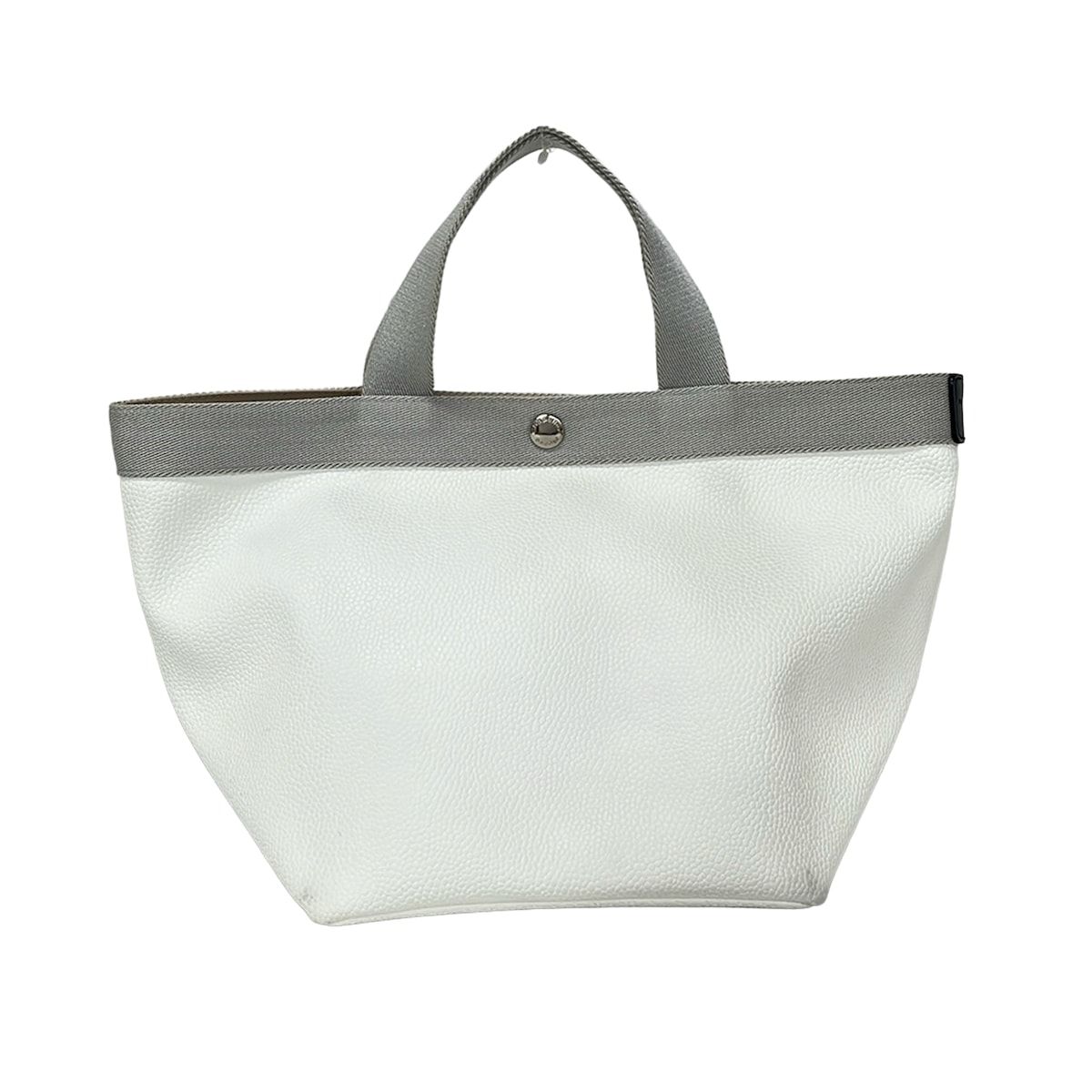 Herve Chapelier(エルベシャプリエ) トートバッグ リュクス舟型トートM 白×シルバー GPライン 34,060円