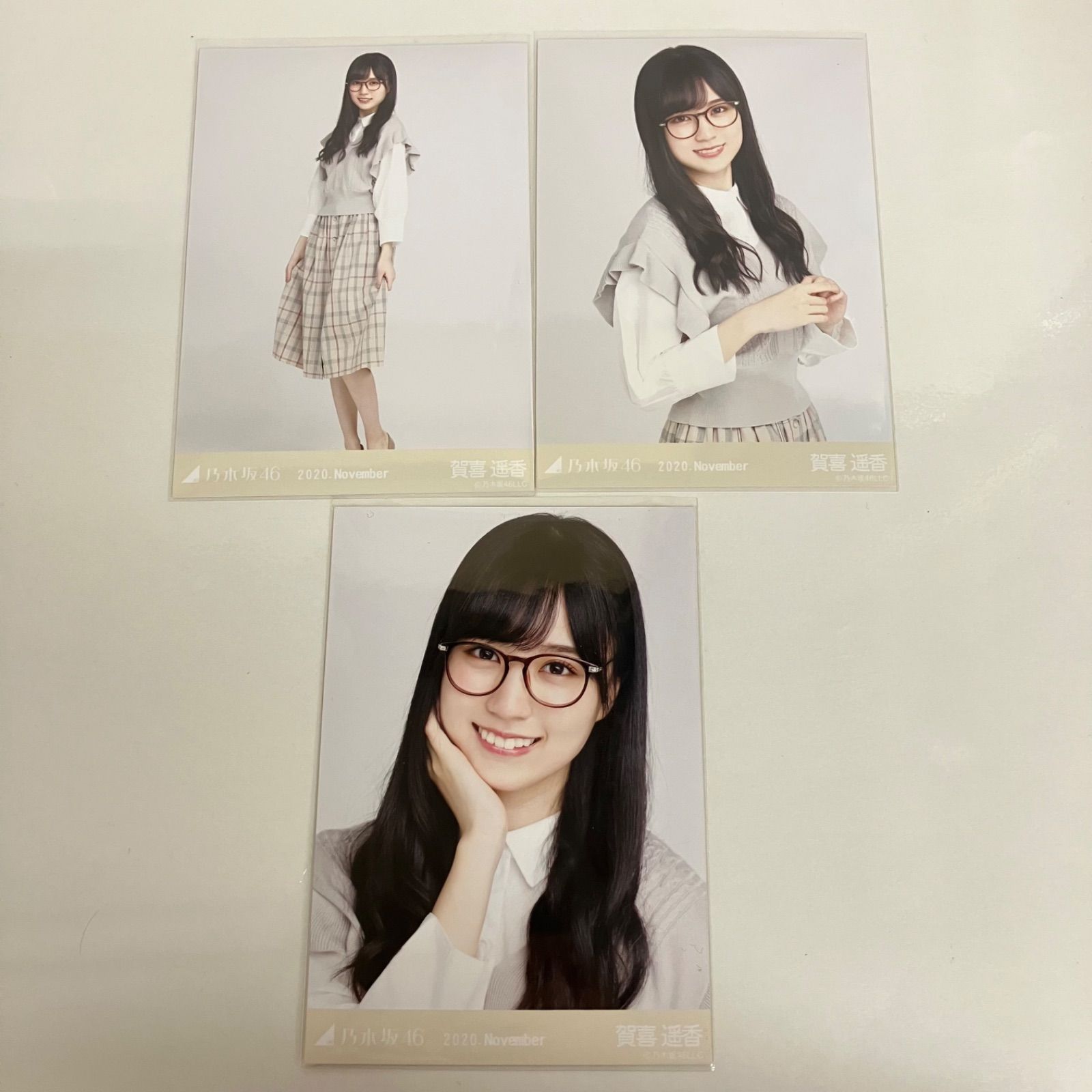 中古 乃木坂46 2020.November 他 賀喜遥香 生写真 コンプ 3セット