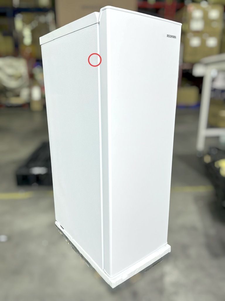 開封済・未使用品】アイリスオーヤマ スリム冷凍庫 80L(右開き) IUSN
