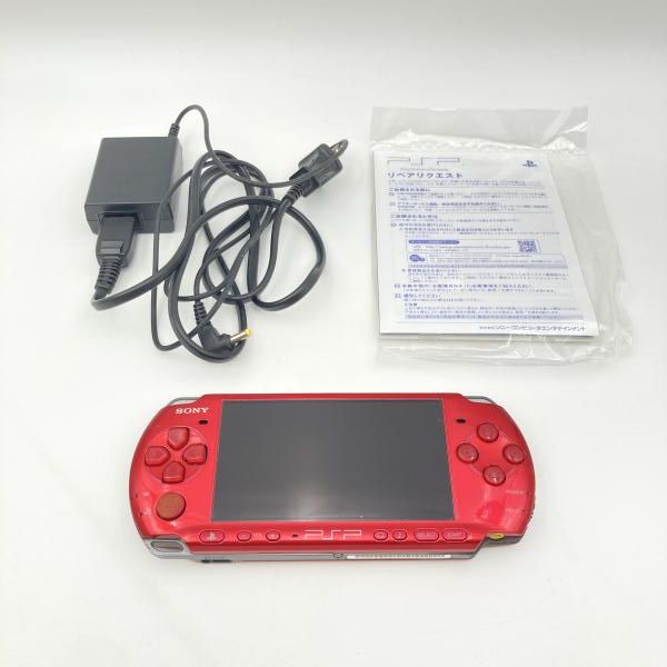 中古】本体）【ジャンク】SONY/PSP レディアント・レッド/PSP-3000