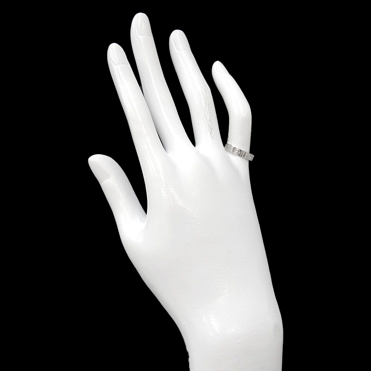 カルティエ Cartier ミニラブ #50 リング K18 WG ホワイトゴールド 750
