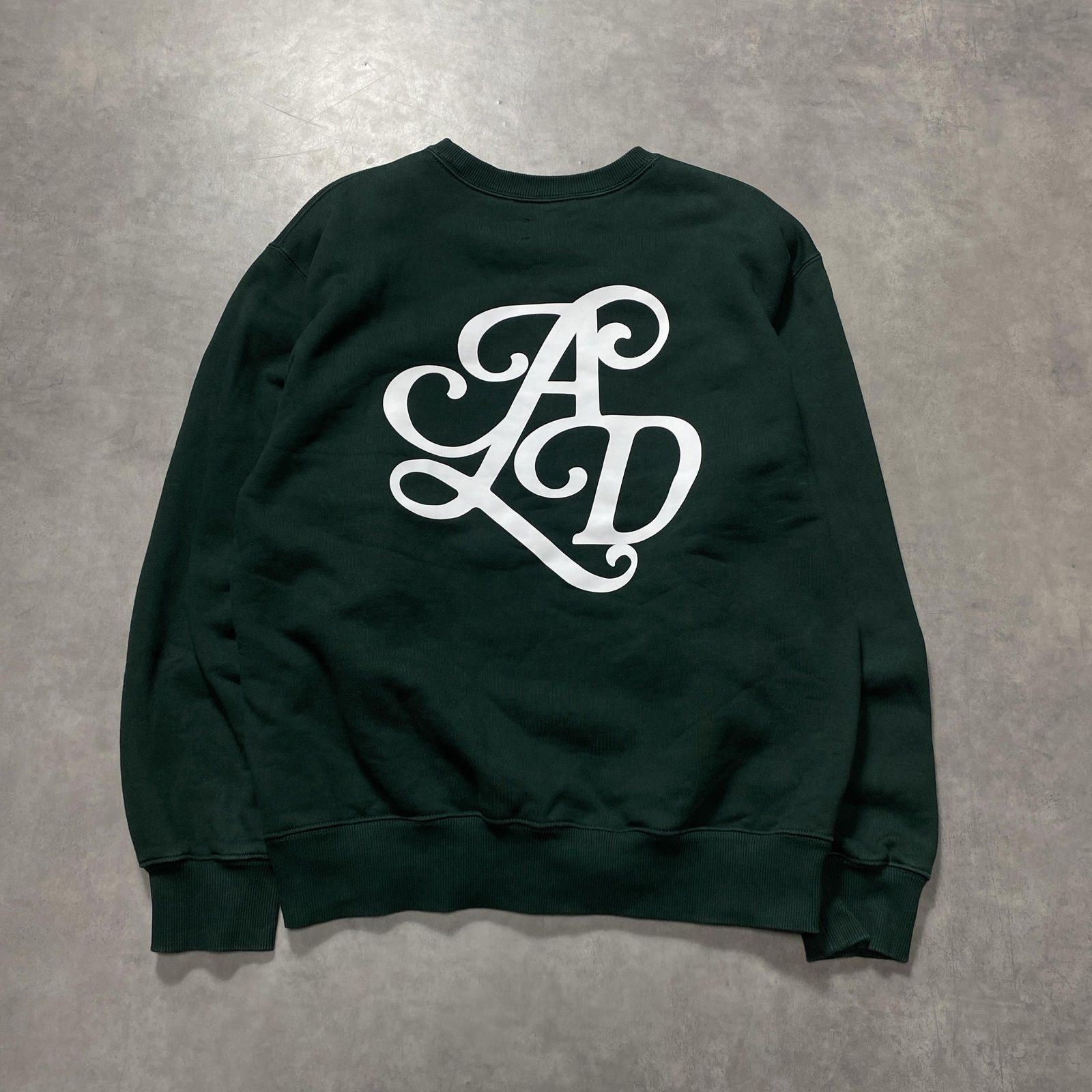 GQ6645◇AIME LEON DORE : Monogram Crewneck Sweatshirt◇L◇緑系