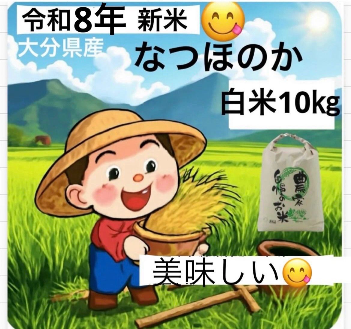 大分県産なつほのか 白米10kg 新品 - メルカリ