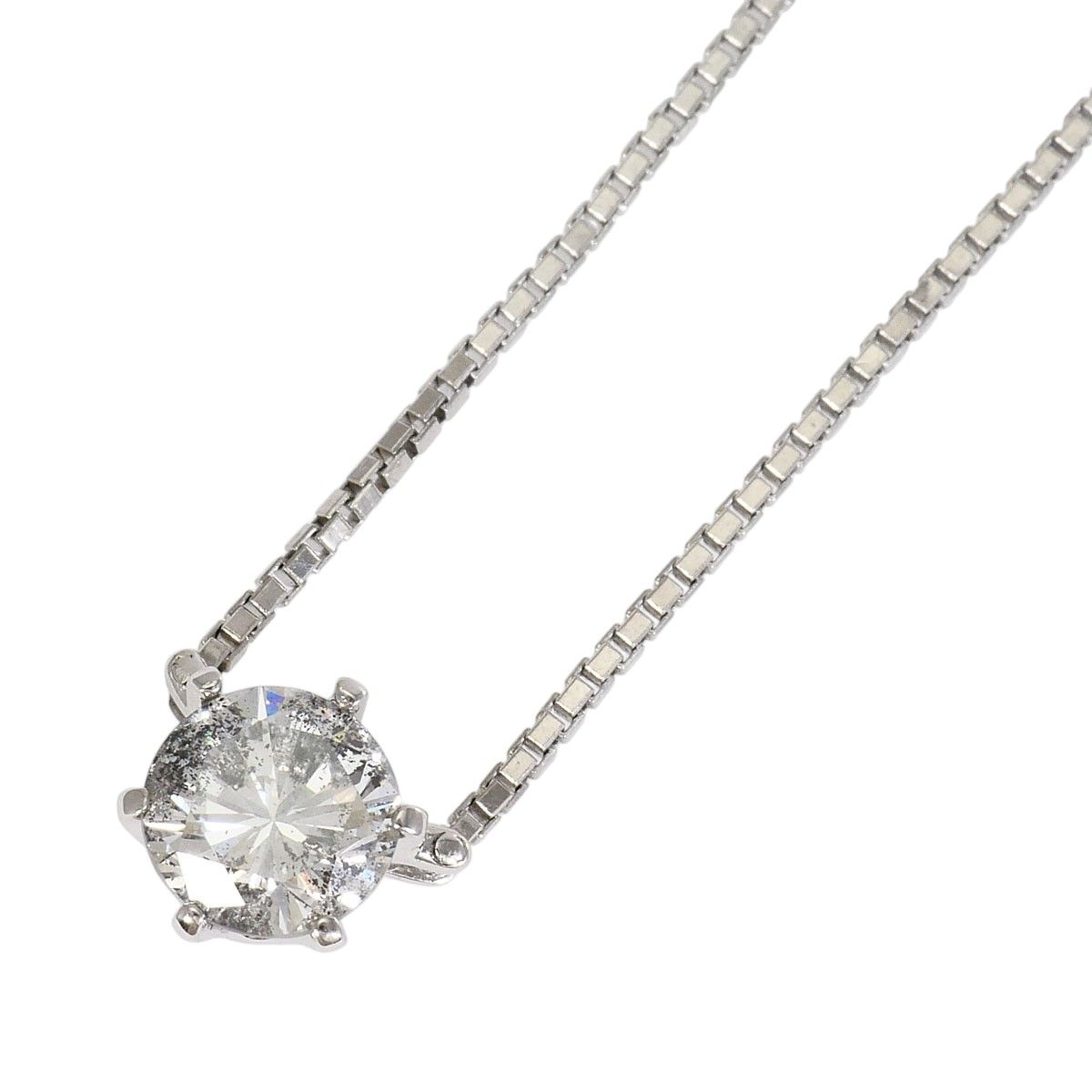 PT900/プラチナ PT850/プラチナ ネックレス ダイヤモンド 0.93ct I1