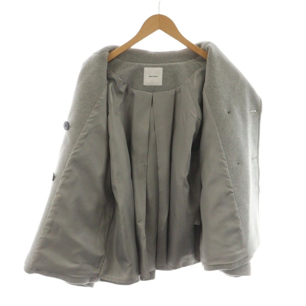 スピック&スパン Spick&Span Wショートビーバーオーバーコート