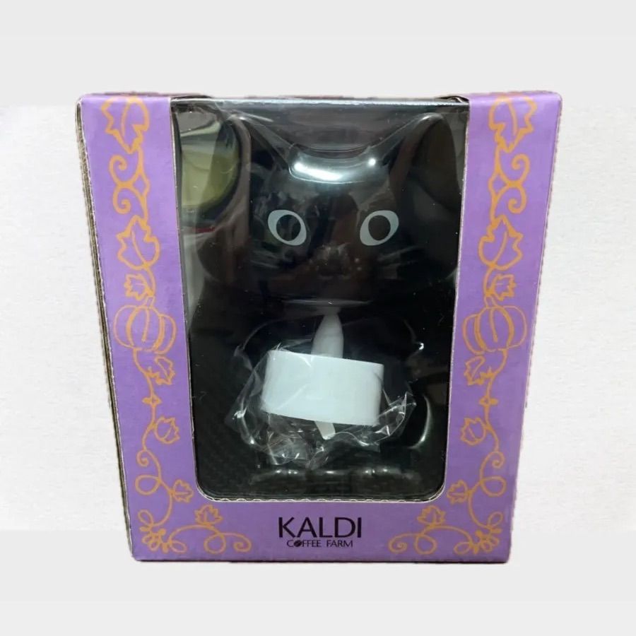 KALDI カルディ ハロウィン 黒猫 キャンドルホルダー ねこちゃん